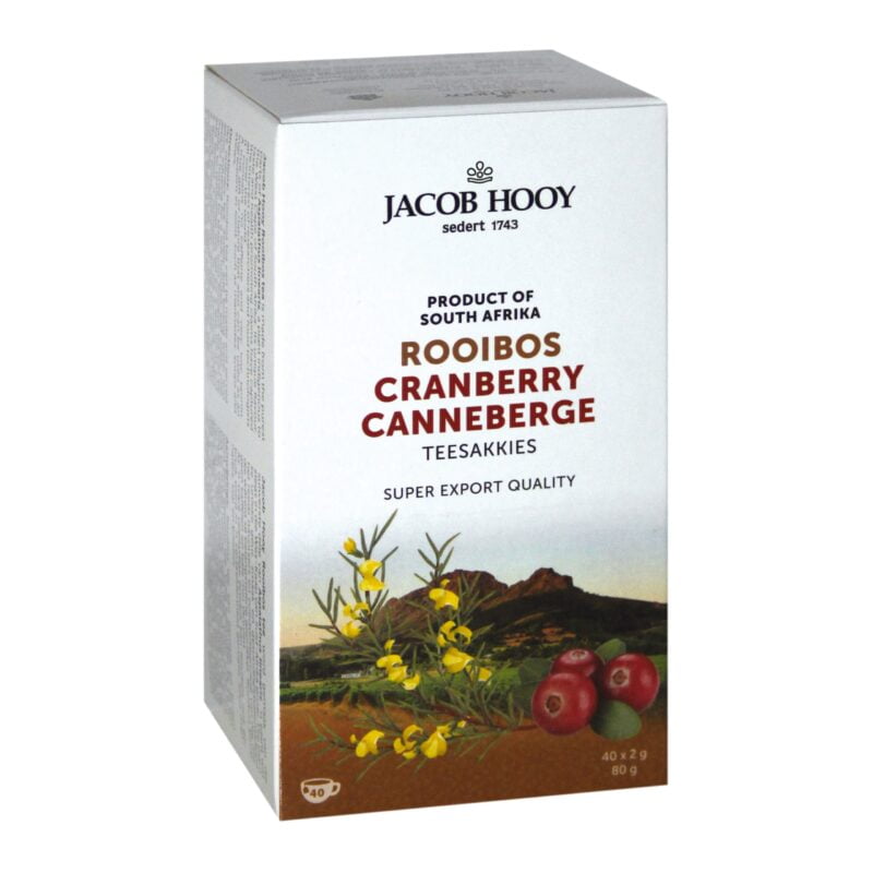 Jacob Hooij cranberry 40 zakjes - Afbeelding 1
